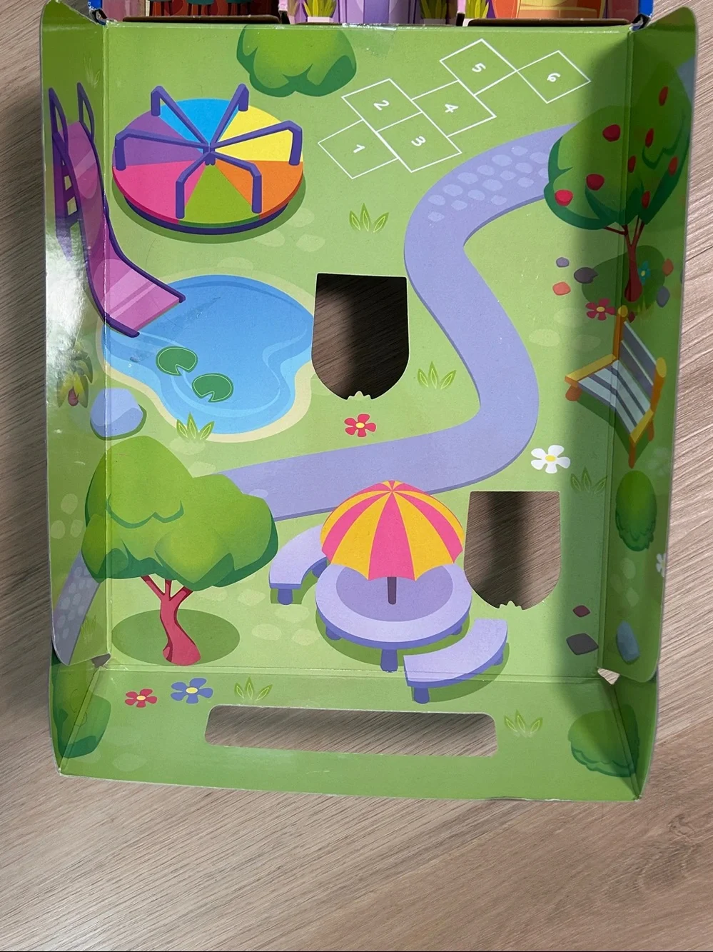 Littlest Pet Shop Blue & Pink Hotel Playset EMPTY Box. LPS Hotel Empty Playset